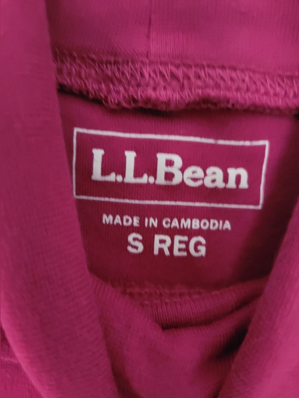 Raspberry Pink Turtleneck Top - L.L.Bean - Size Small Regular - Picture 2 of 3